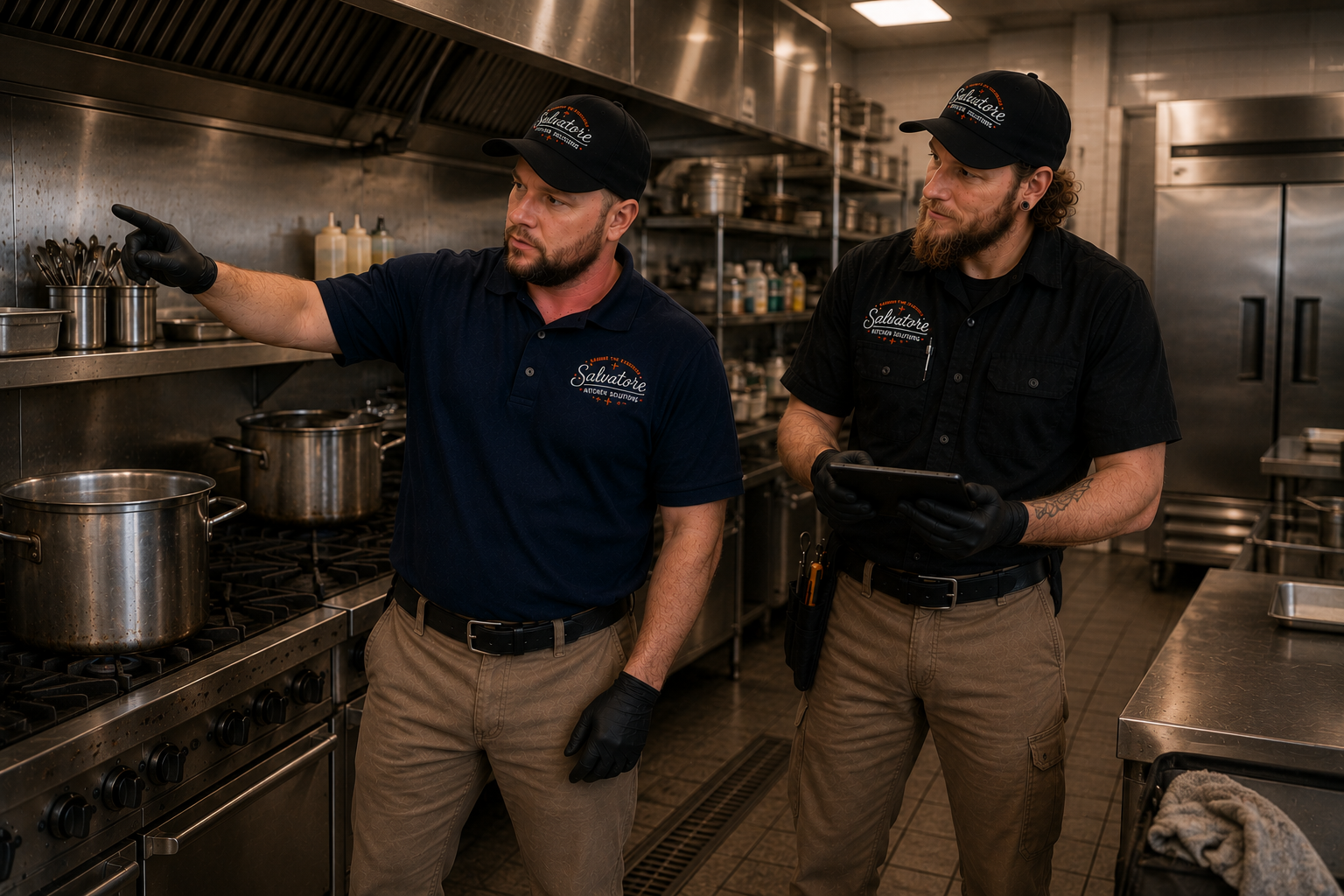 Professional commercial kitchen cleaning and facility support